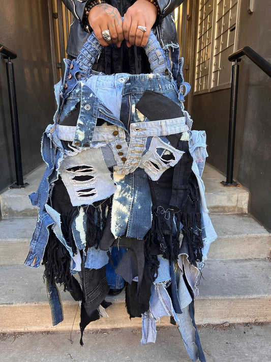 Showcasing Ugly Denim Bag From Funky Grunge Boutique Collection