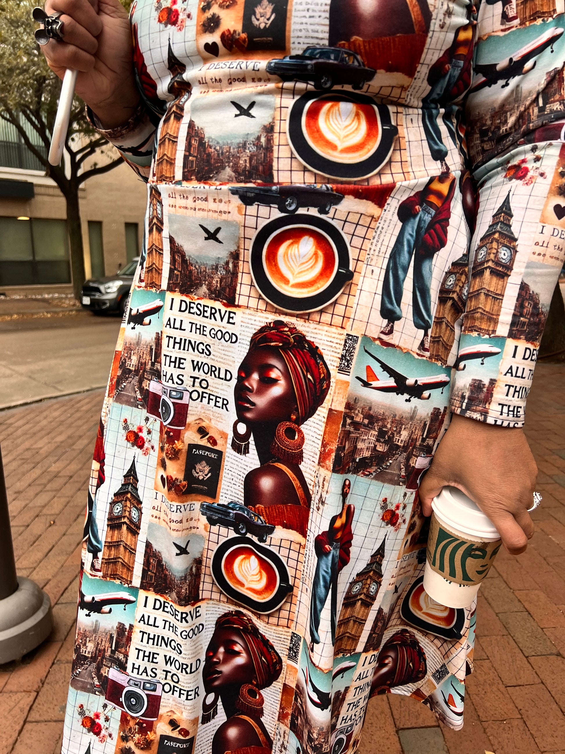 I Deserve All The Good Things The World Has To Offer Funky Grunge Message Dress