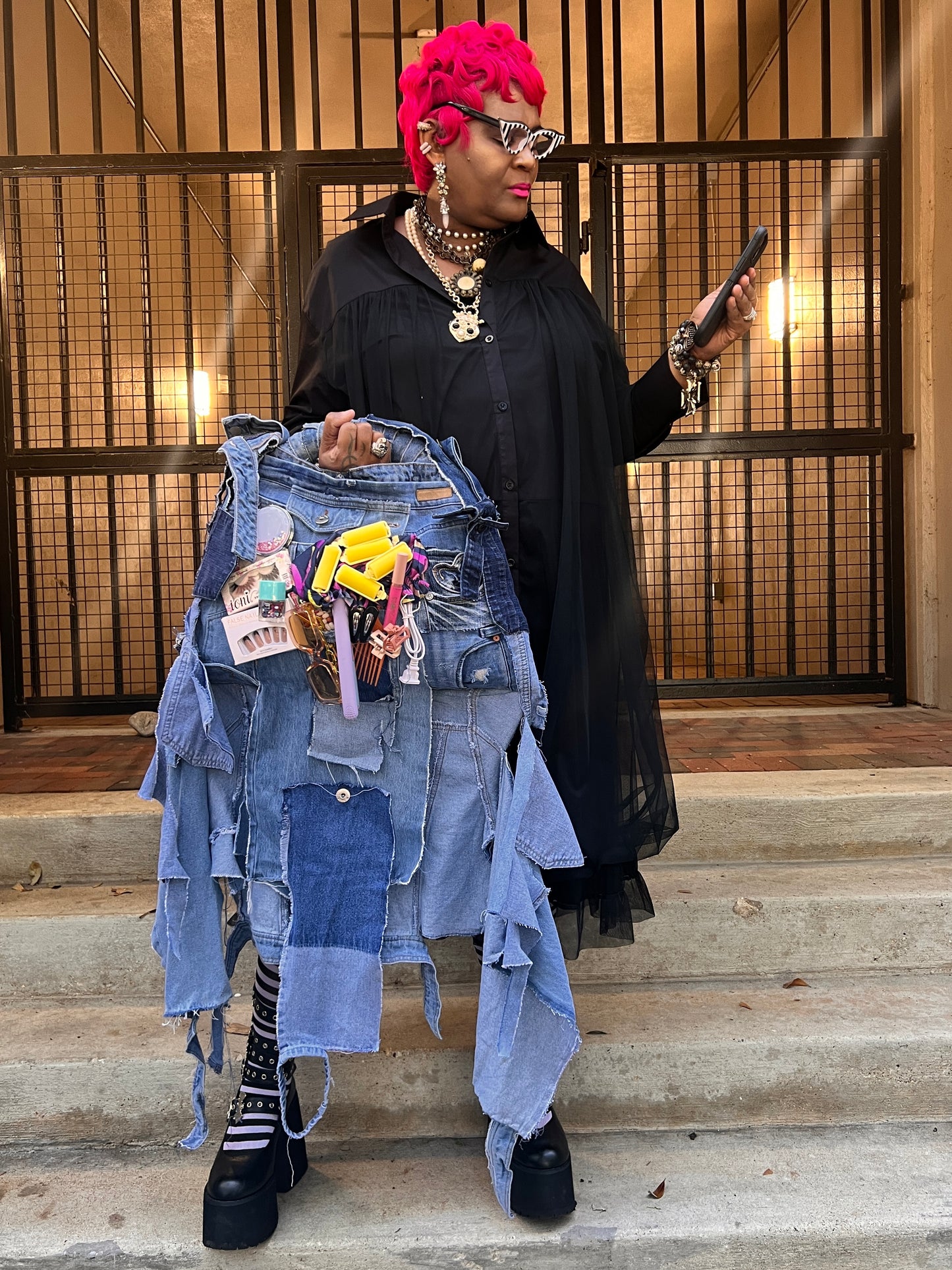 Dolled Up Ugly Denim Bag:Social Media Stunt Ready