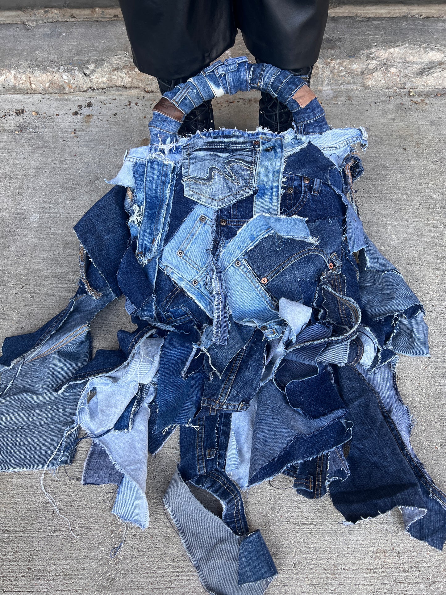 Unstoppable Lifestyle Ugly Denim Big Grunge Bag