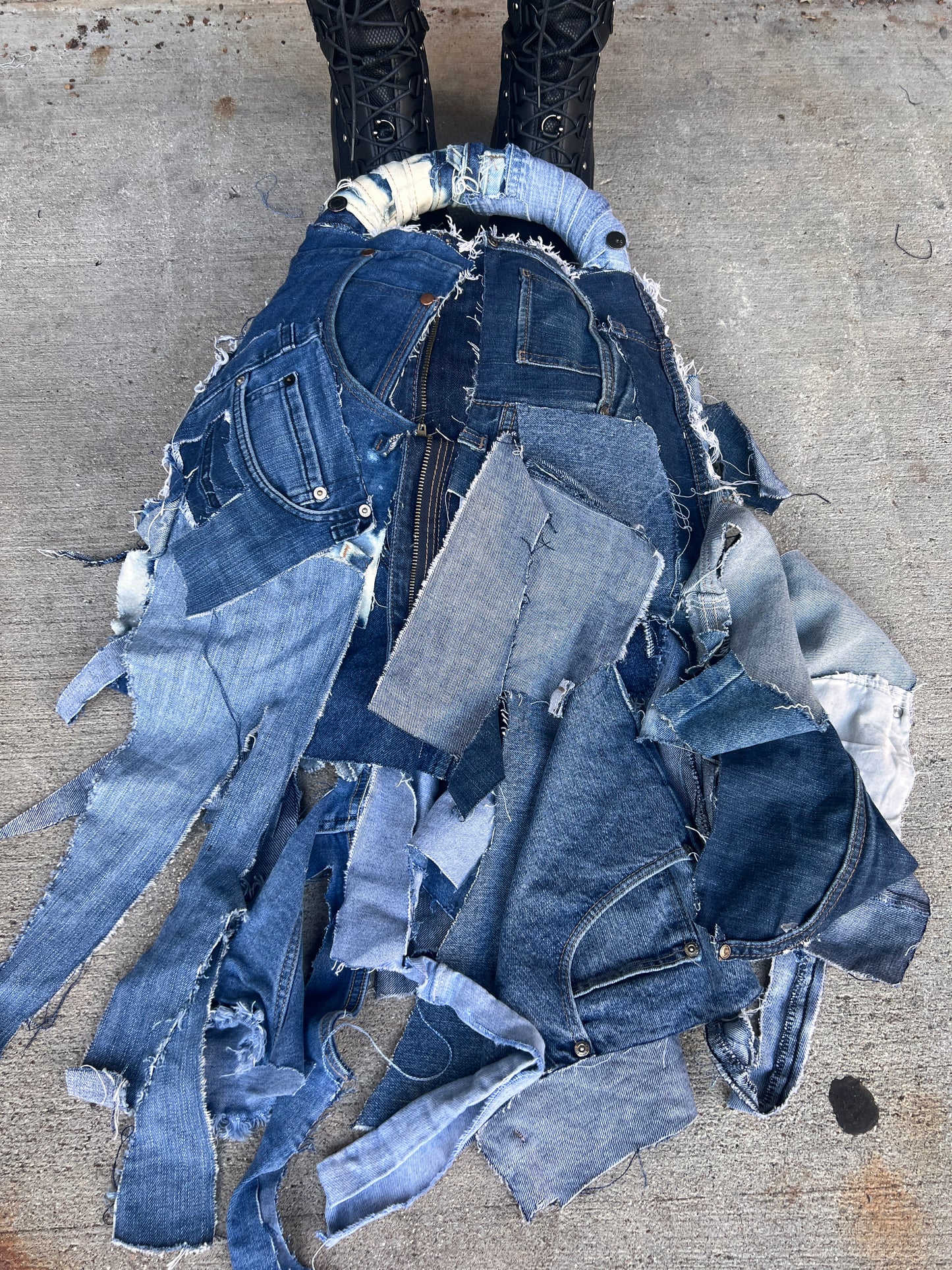 She Always Fancy Ugly Denim Grunge Funky Bag
