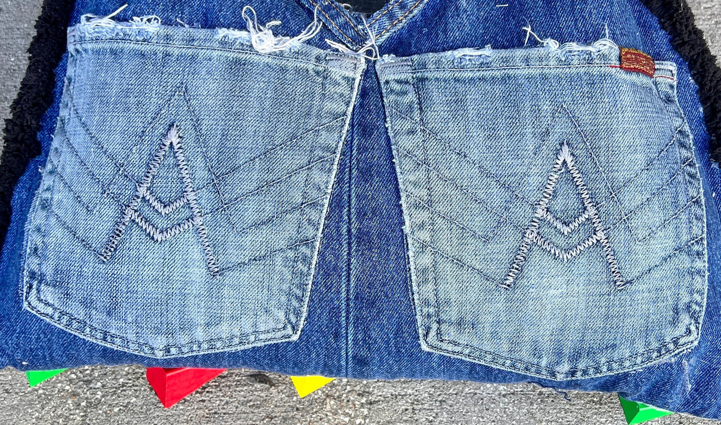Stranger Things Funky Block Denim Bag Noticeably Unique