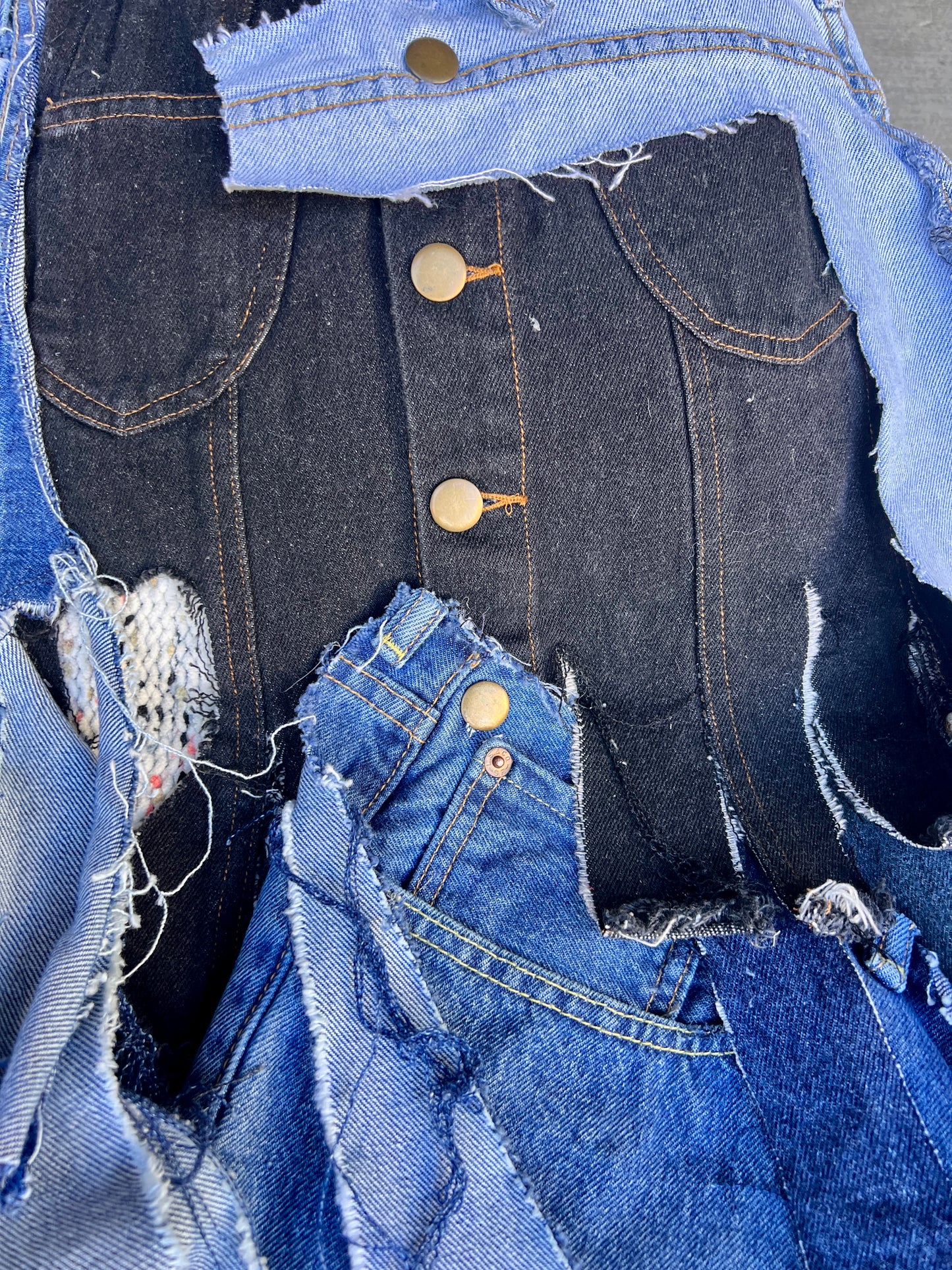 Rich Boss Making Moves Ugly Denim Bag XL