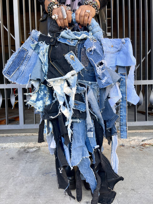 Always Unique And Stylish Ugly Denim Oddity Shaped Bag