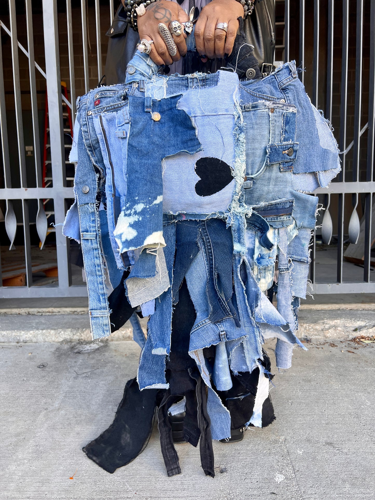 Always Unique And Stylish Ugly Denim Oddity Shaped Bag