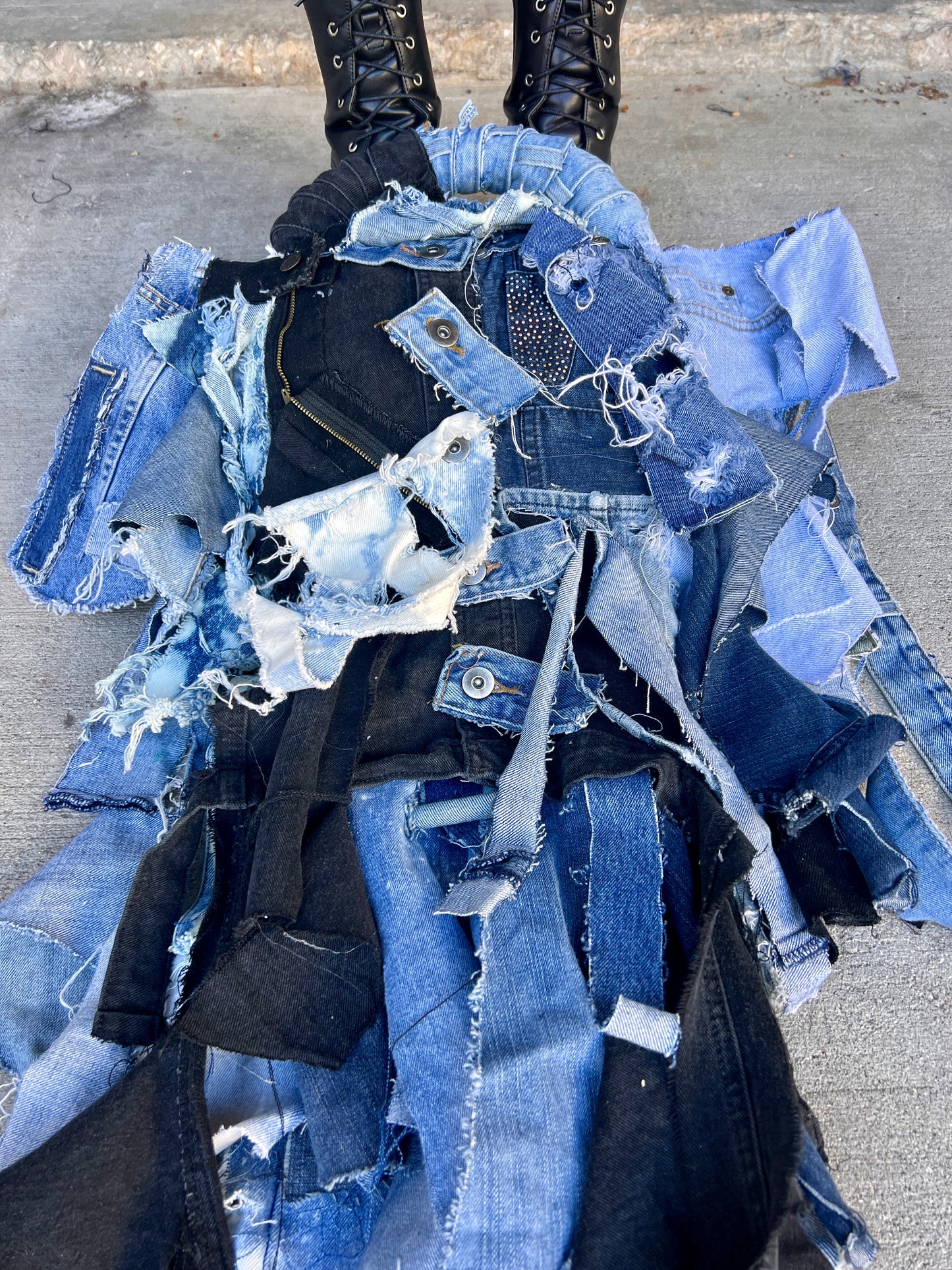 Always Unique And Stylish Ugly Denim Oddity Shaped Bag