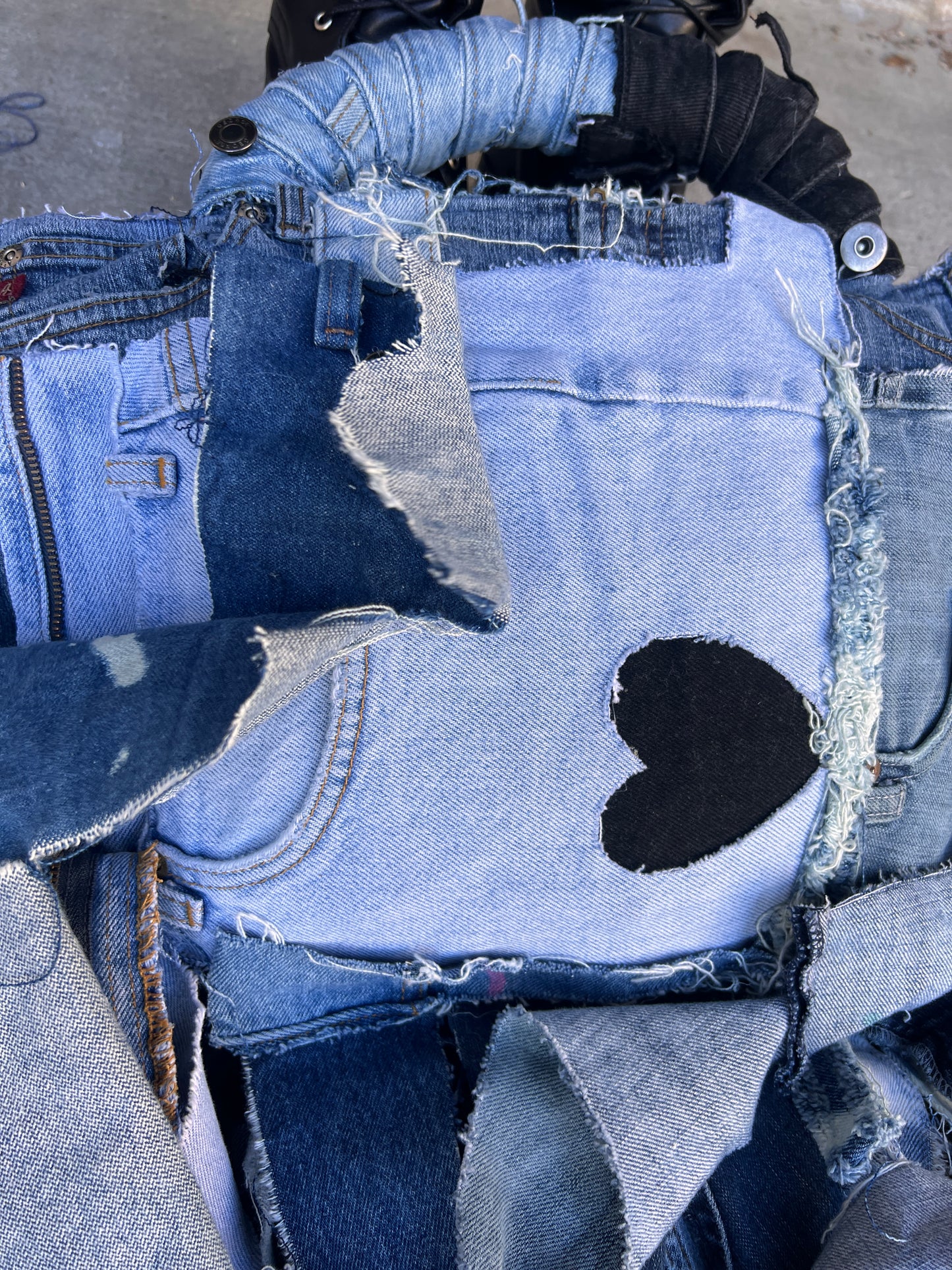 Always Unique And Stylish Ugly Denim Oddity Shaped Bag