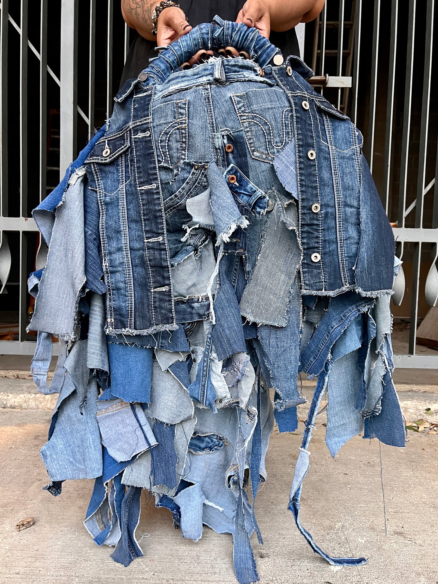 Just For Show Big Ole Ugly Stuff And Go Denim Bag