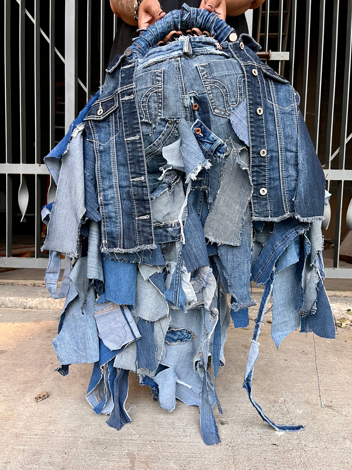 Just For Show Big Ole Ugly Stuff And Go Denim Bag