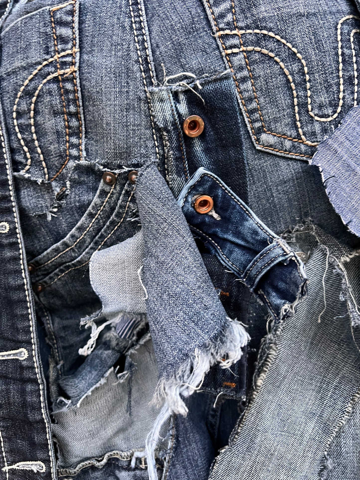 Just For Show Big Ole Ugly Stuff And Go Denim Bag