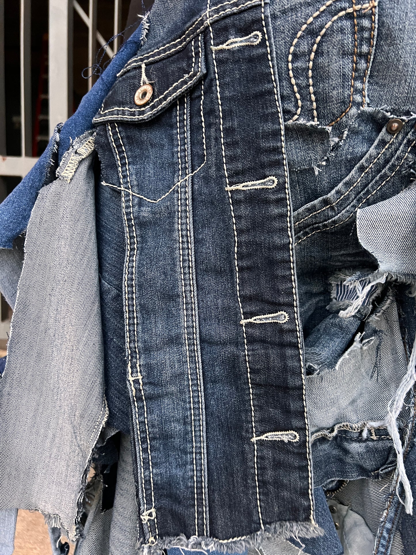 Just For Show Big Ole Ugly Stuff And Go Denim Bag