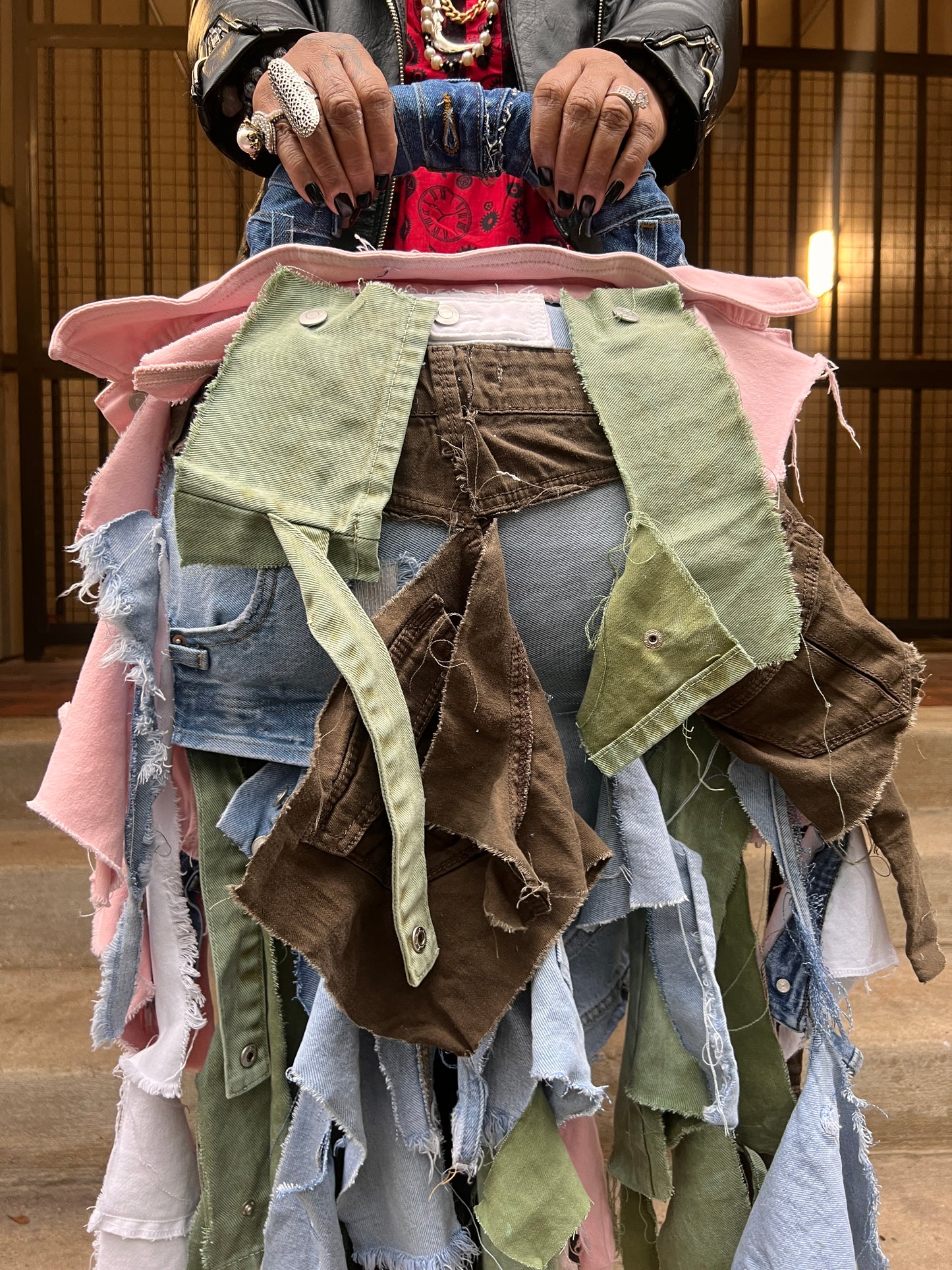 Look At Me Ugly Monstrosity Stand Out Bold Denim Bag