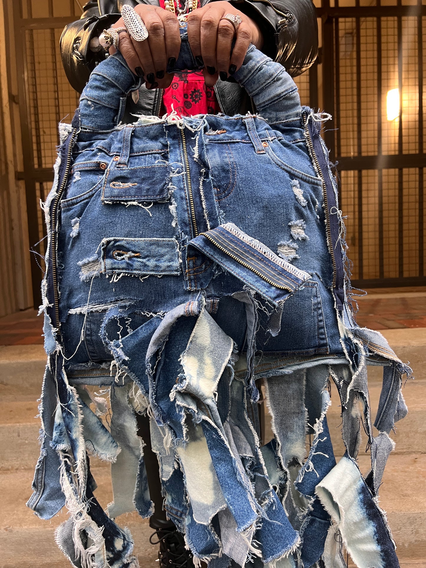 So Funky And Fly Ugly Denim Bag