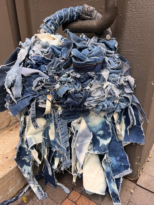 Never Basic Ugly Denim Funky Grunge Bag