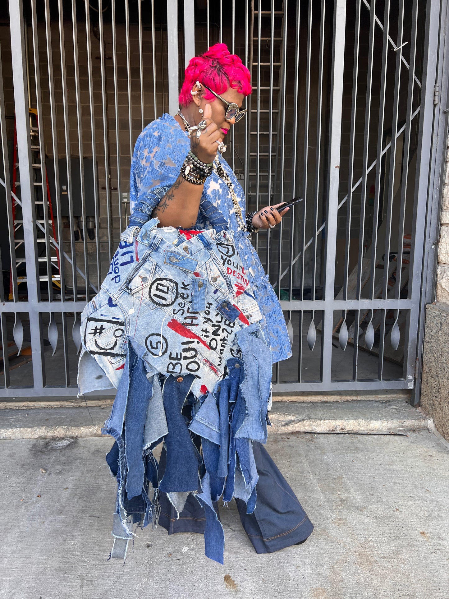 Girl Bye We Catch Flights Ugly Denim Bag