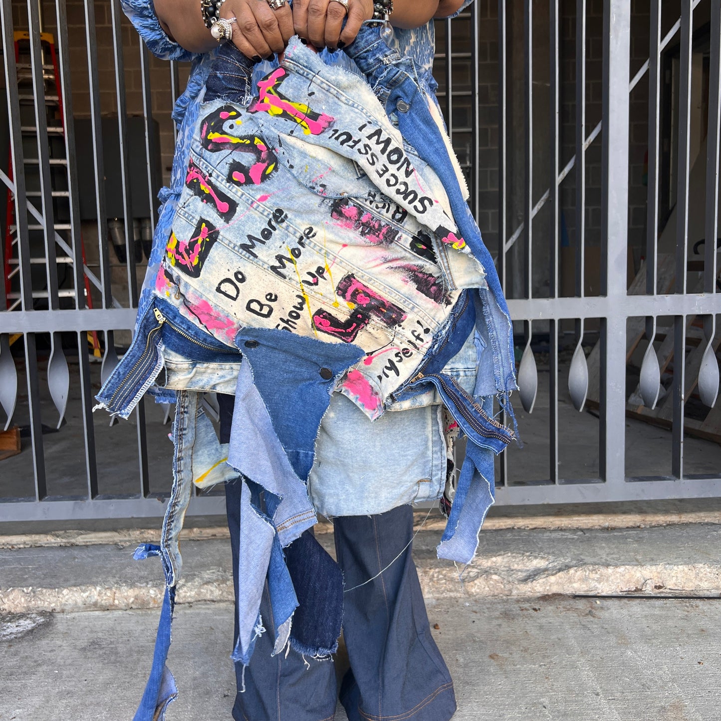 Always Showing Off Denim Ugly Bag Odd And Stylish