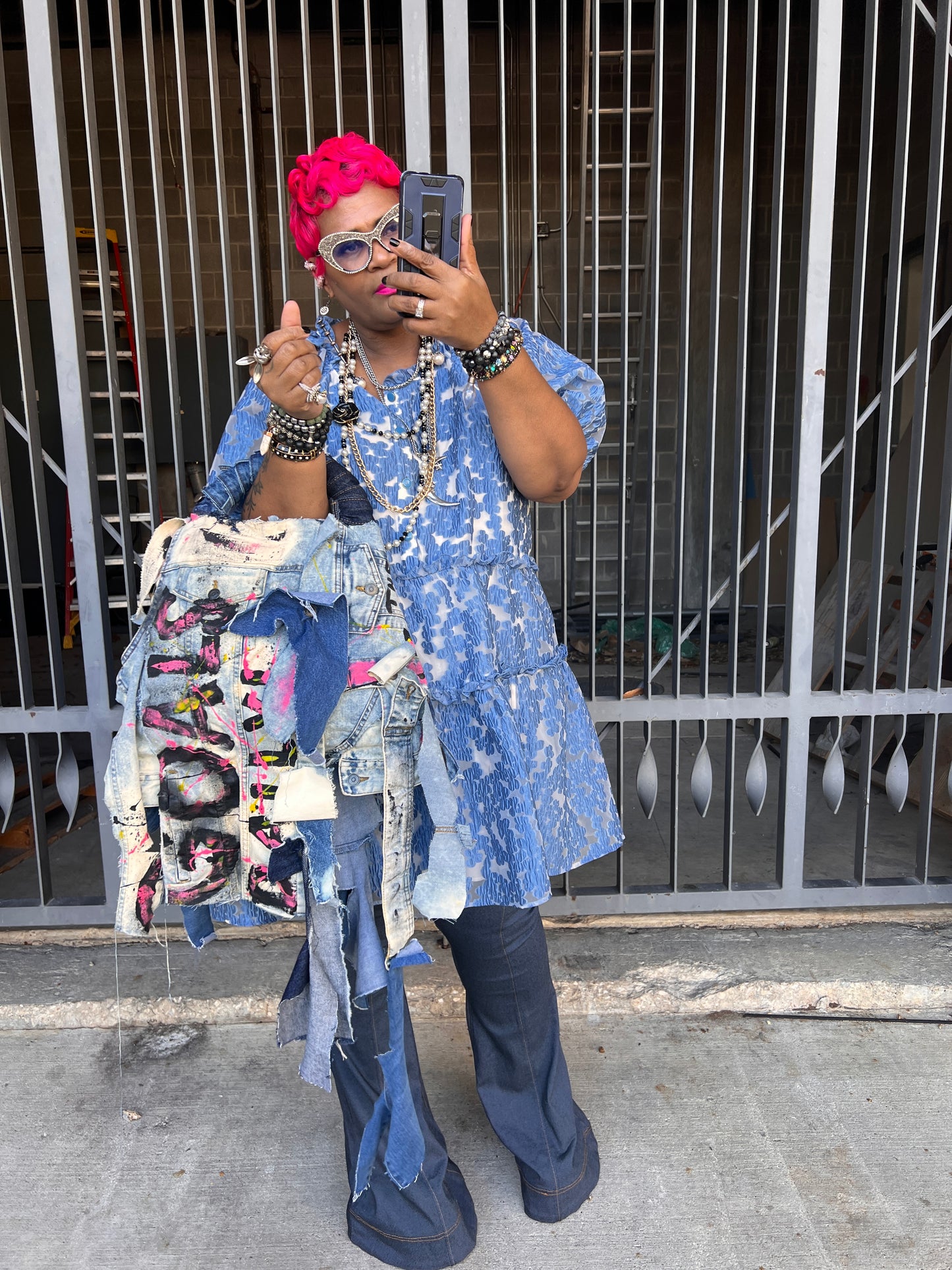 Always Showing Off Denim Ugly Bag Odd And Stylish