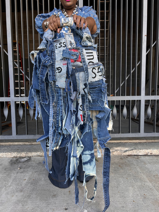I Do Belong Ugly Denim Bag Doodle Jean Style