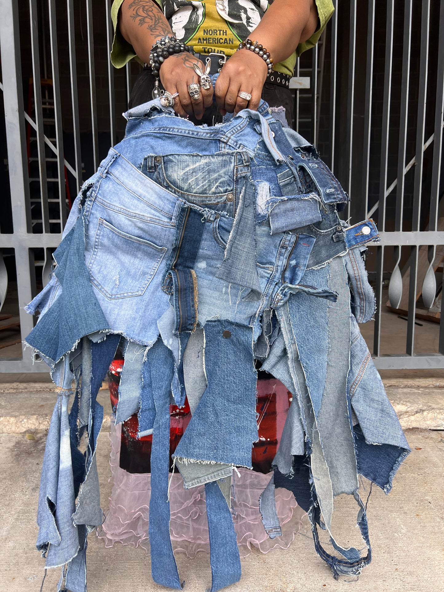 Doing Big Things Ugly Denim Bag