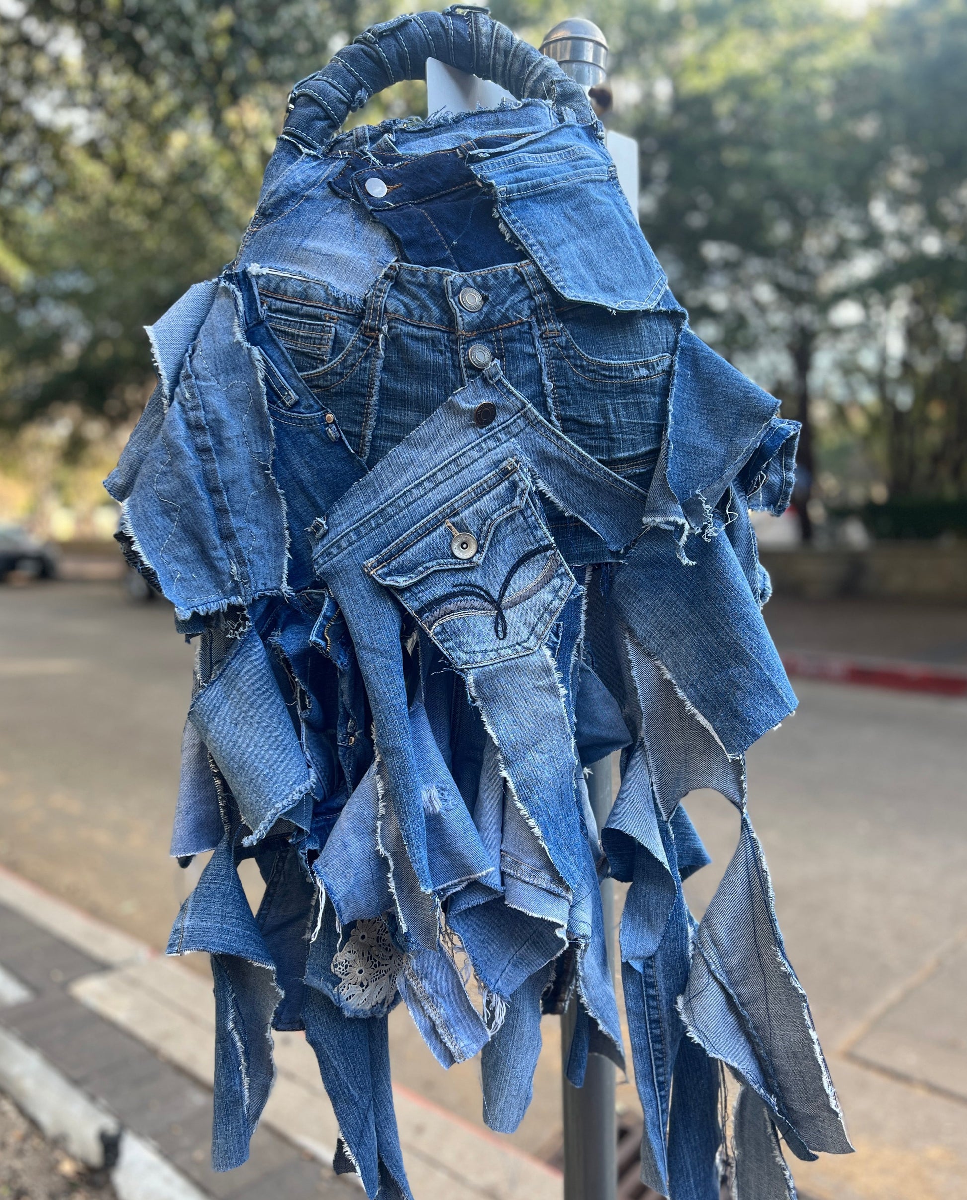 Bad Girl Ugly Denim Funky Upcycled Bag