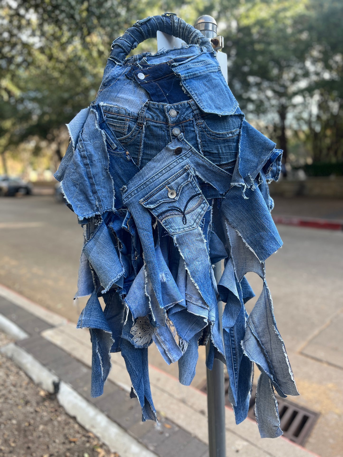 Bad Girl Ugly Denim Funky Upcycled Bag
