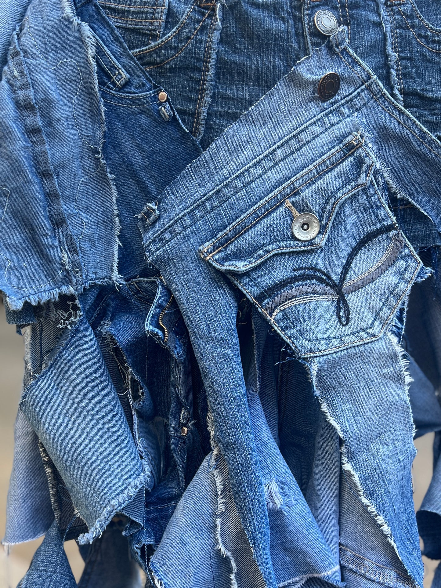 Bad Girl Ugly Denim Funky Upcycled Bag
