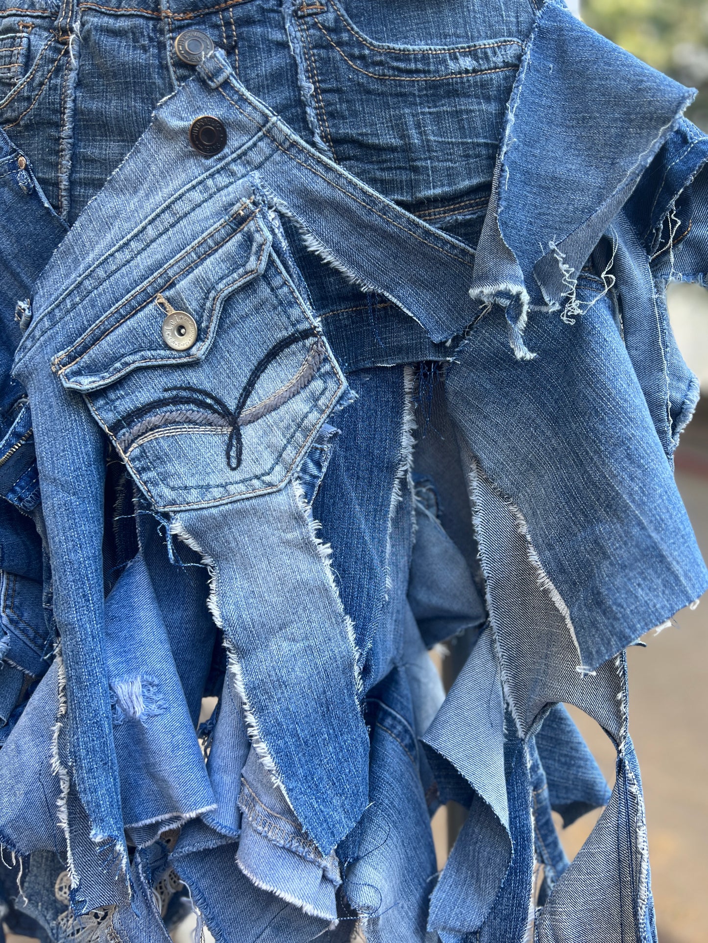 Bad Girl Ugly Denim Funky Upcycled Bag