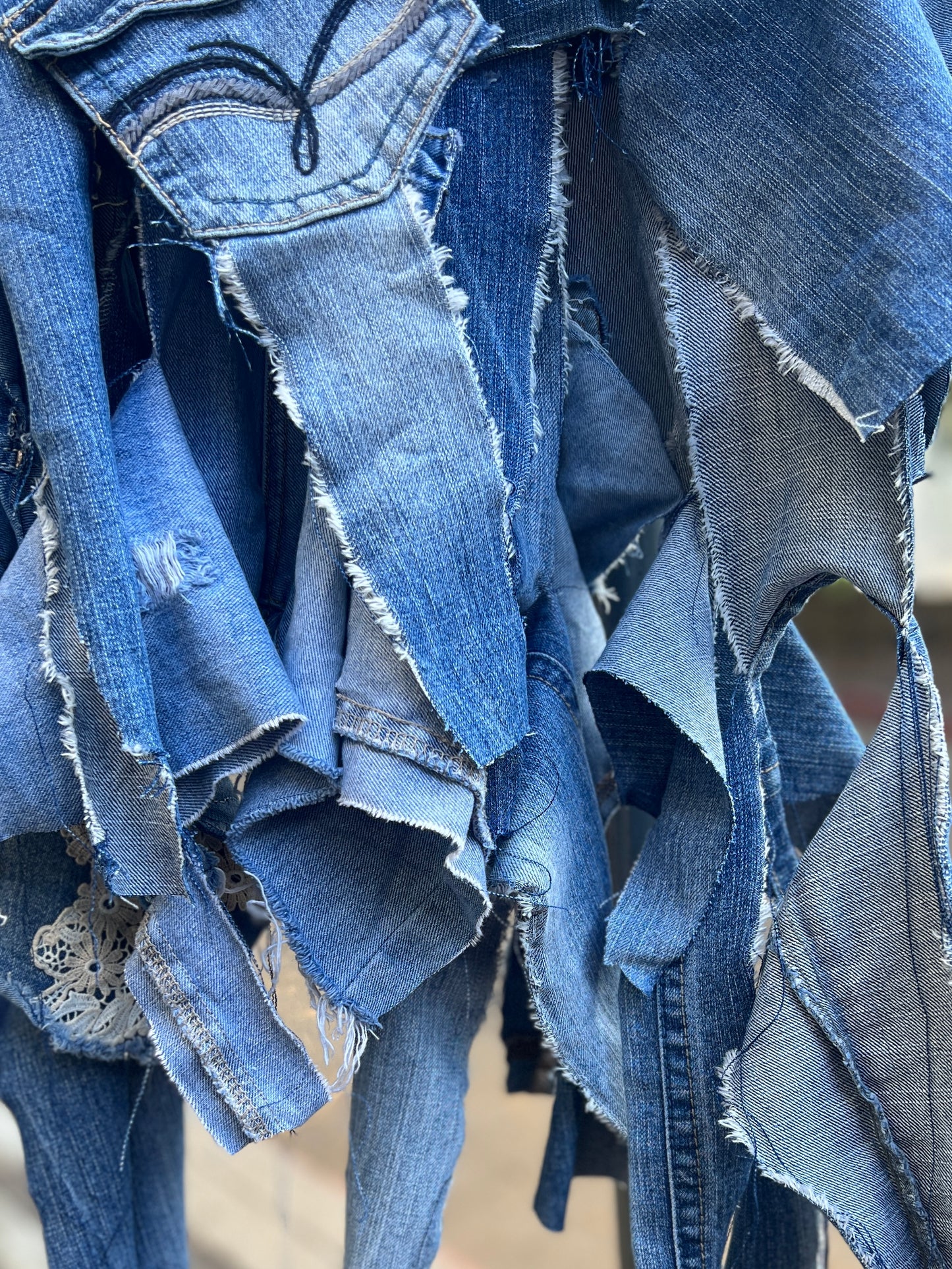 Bad Girl Ugly Denim Funky Upcycled Bag