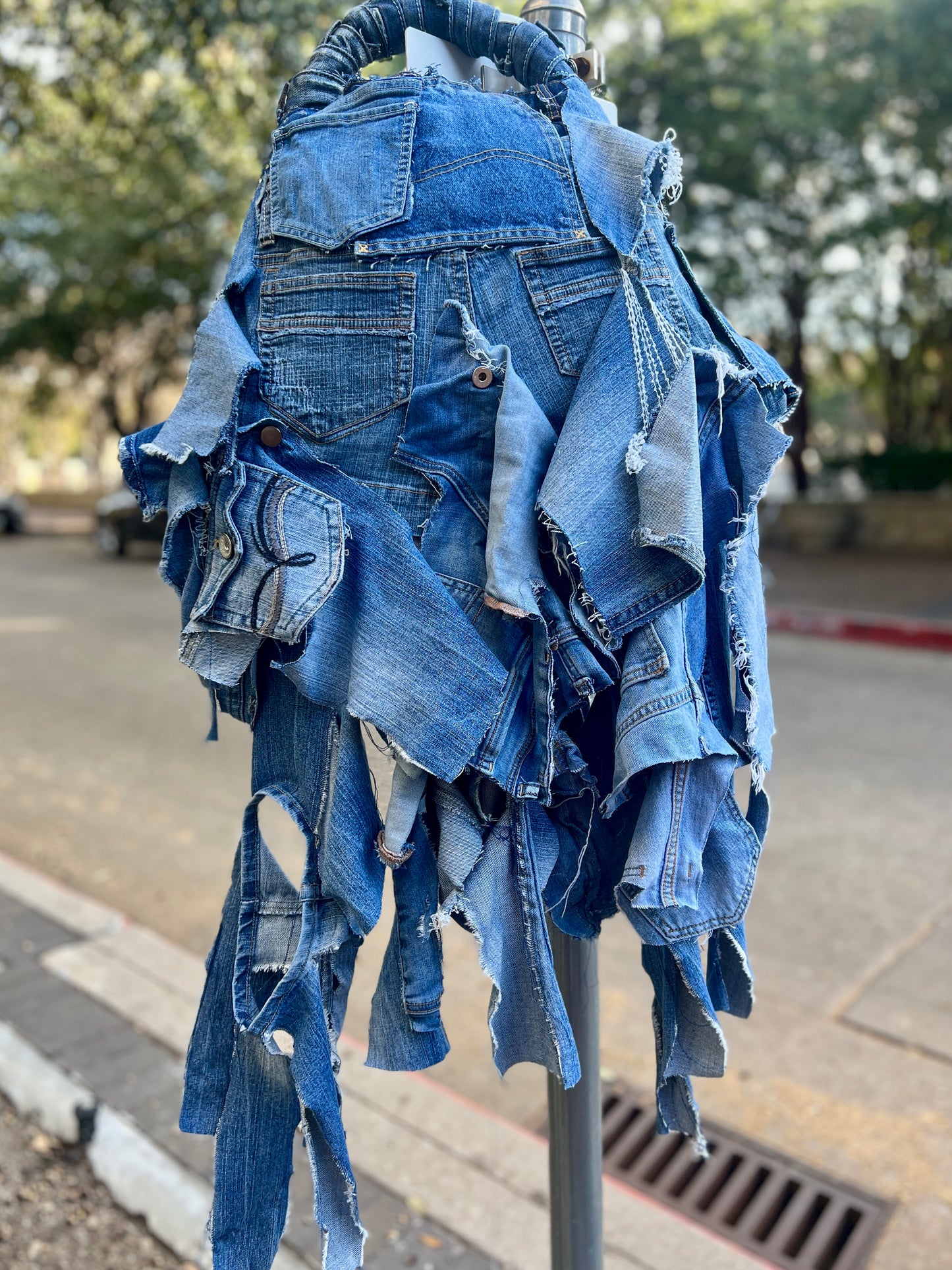 Bad Girl Ugly Denim Funky Upcycled Bag