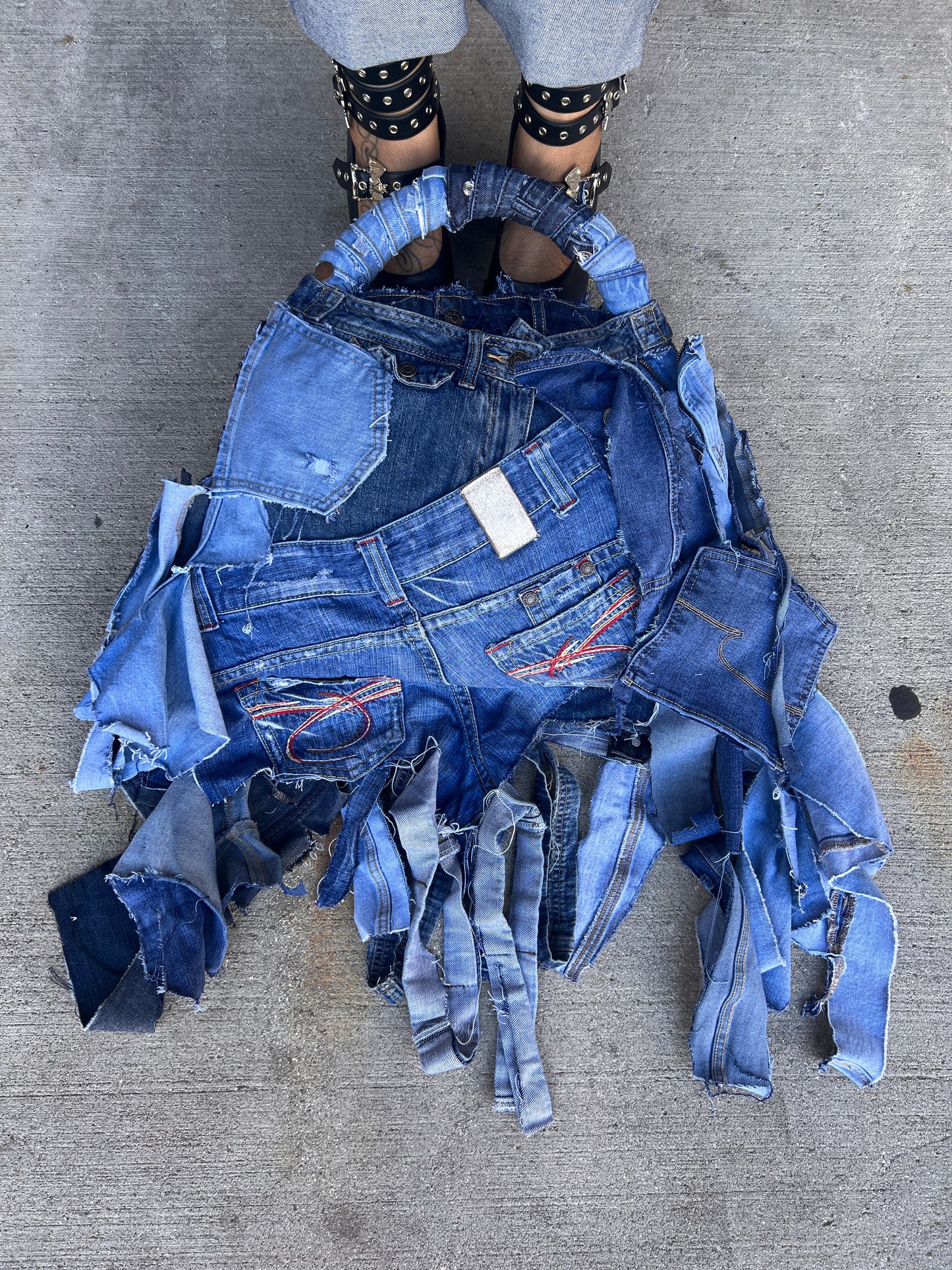 Always Getting Attention Ugly Denim Bag: Unique Style