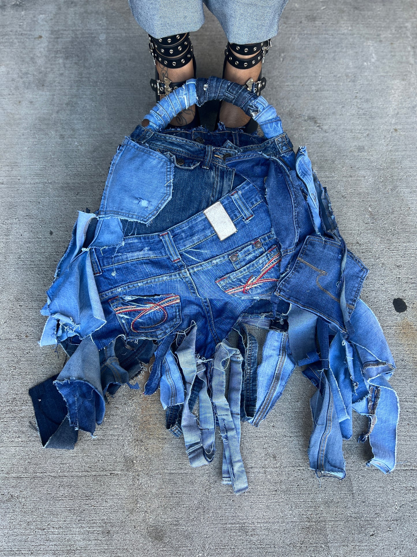 Always Getting Attention Ugly Denim Bag: Unique Style
