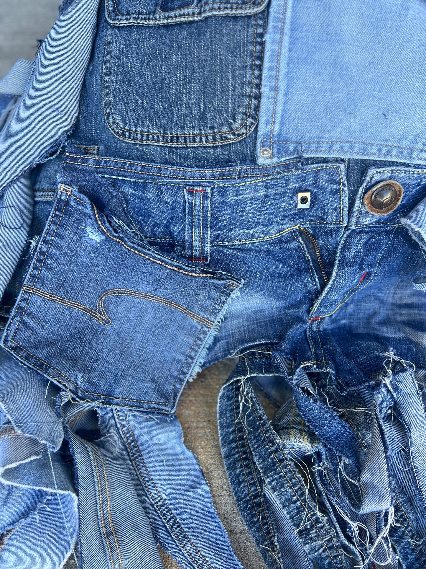 Always Getting Attention Ugly Denim Bag: Unique Style