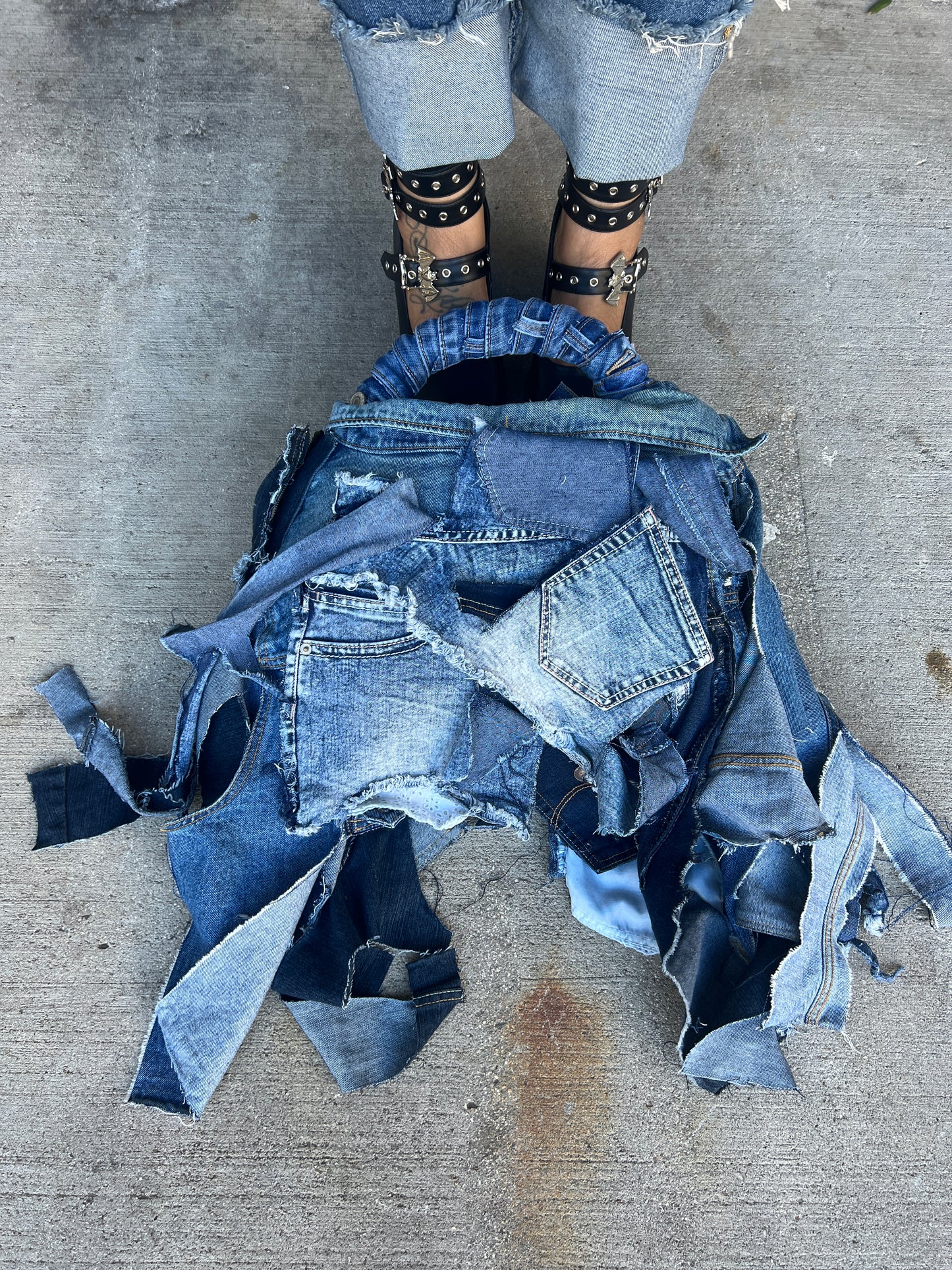 Always Standing Out Ugly Style Denim Bag:
