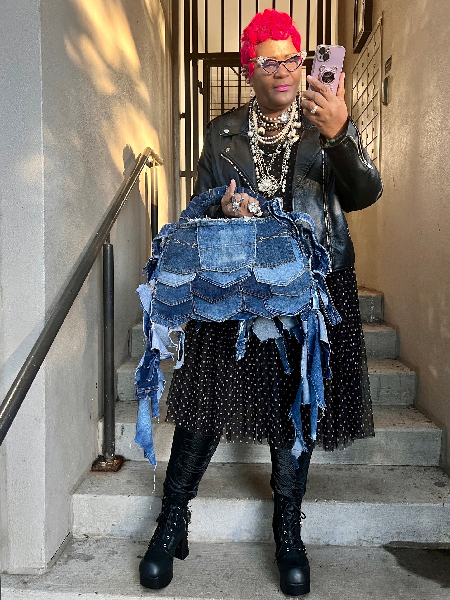 Looking Good Everyday Ugly Denim Jean Bag