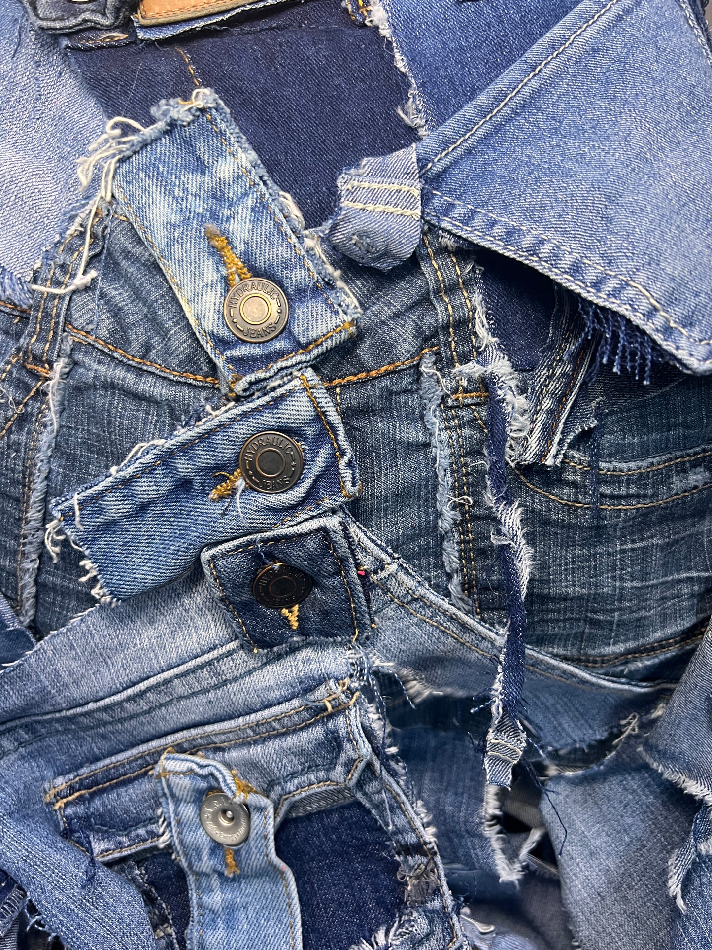 Working On My Dreams Ugly Denim Funky Grunge Bag