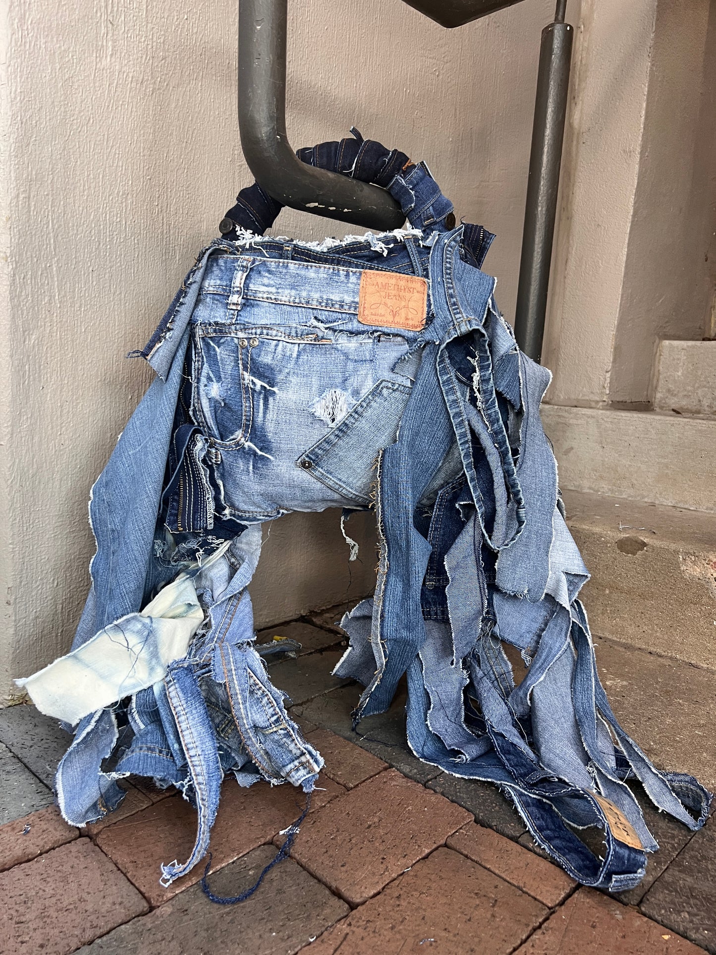 Always Dressed To Impress Ugly Denim Jean Bag