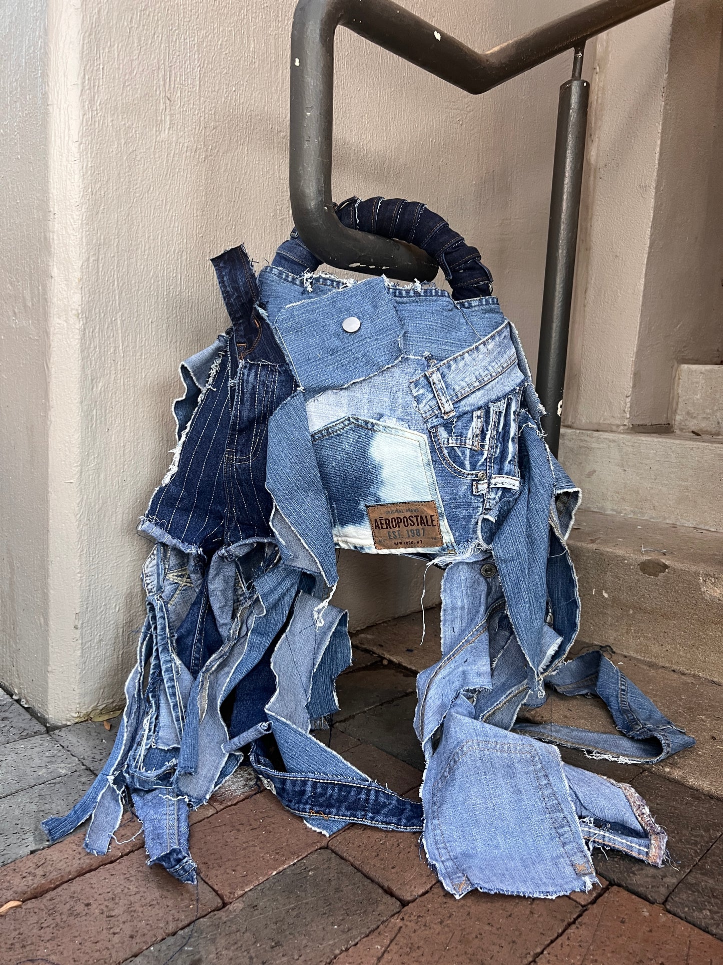 Always Dressed To Impress Ugly Denim Jean Bag