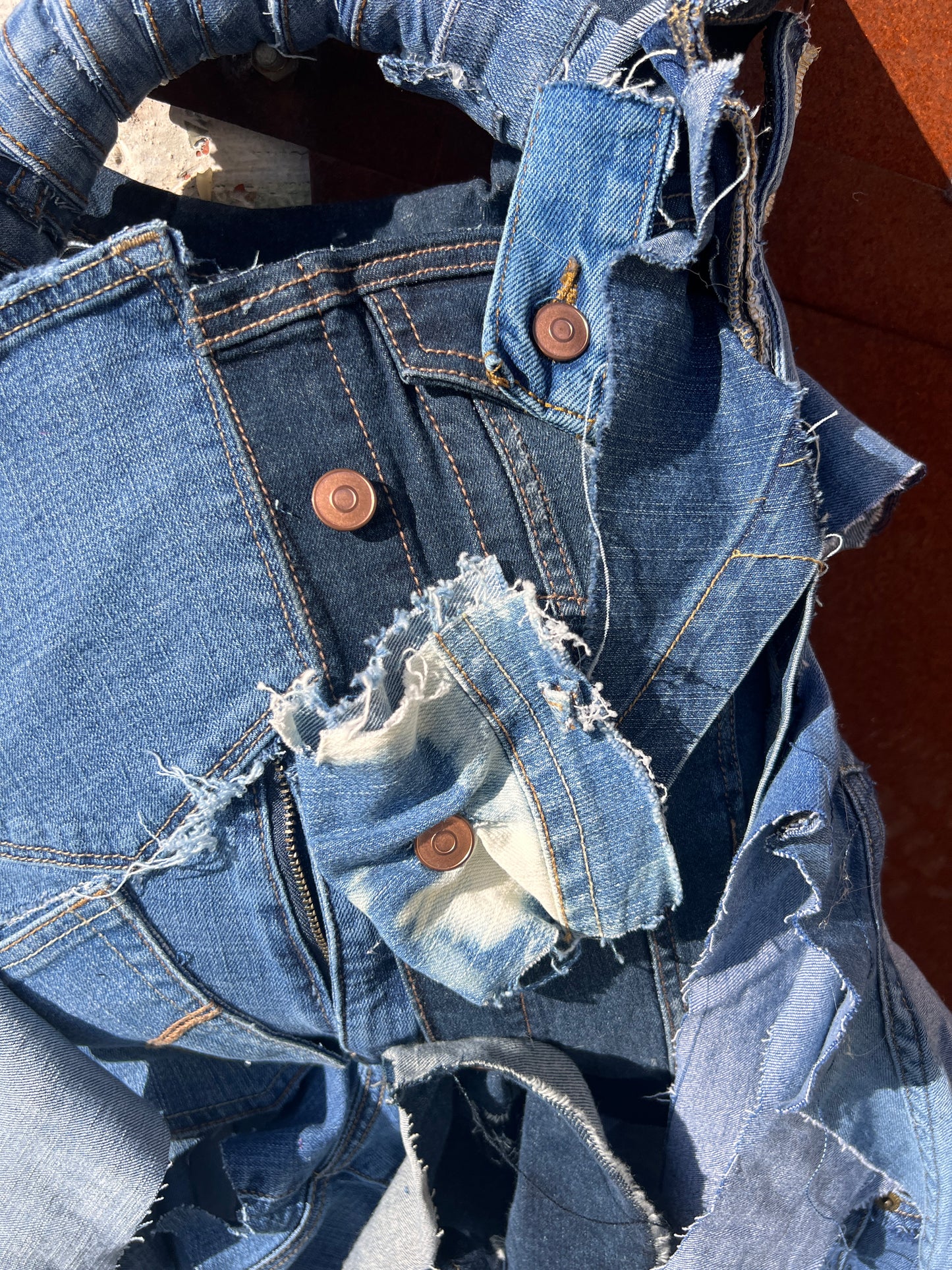 Always Slay Ugly Denim Grunge Bag