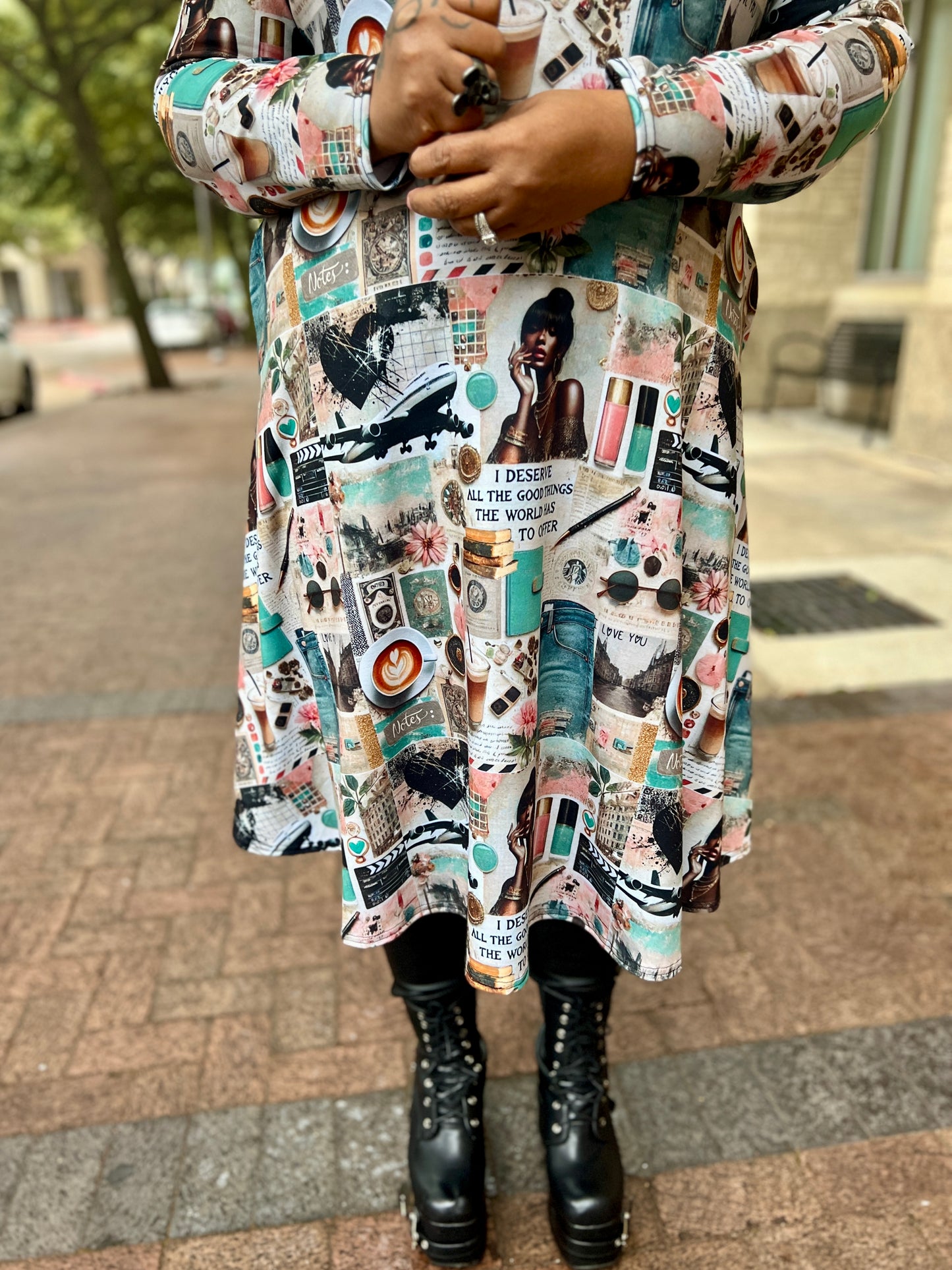 Journal Style Dress: I Deserve All The Good Things The World Has To Offer