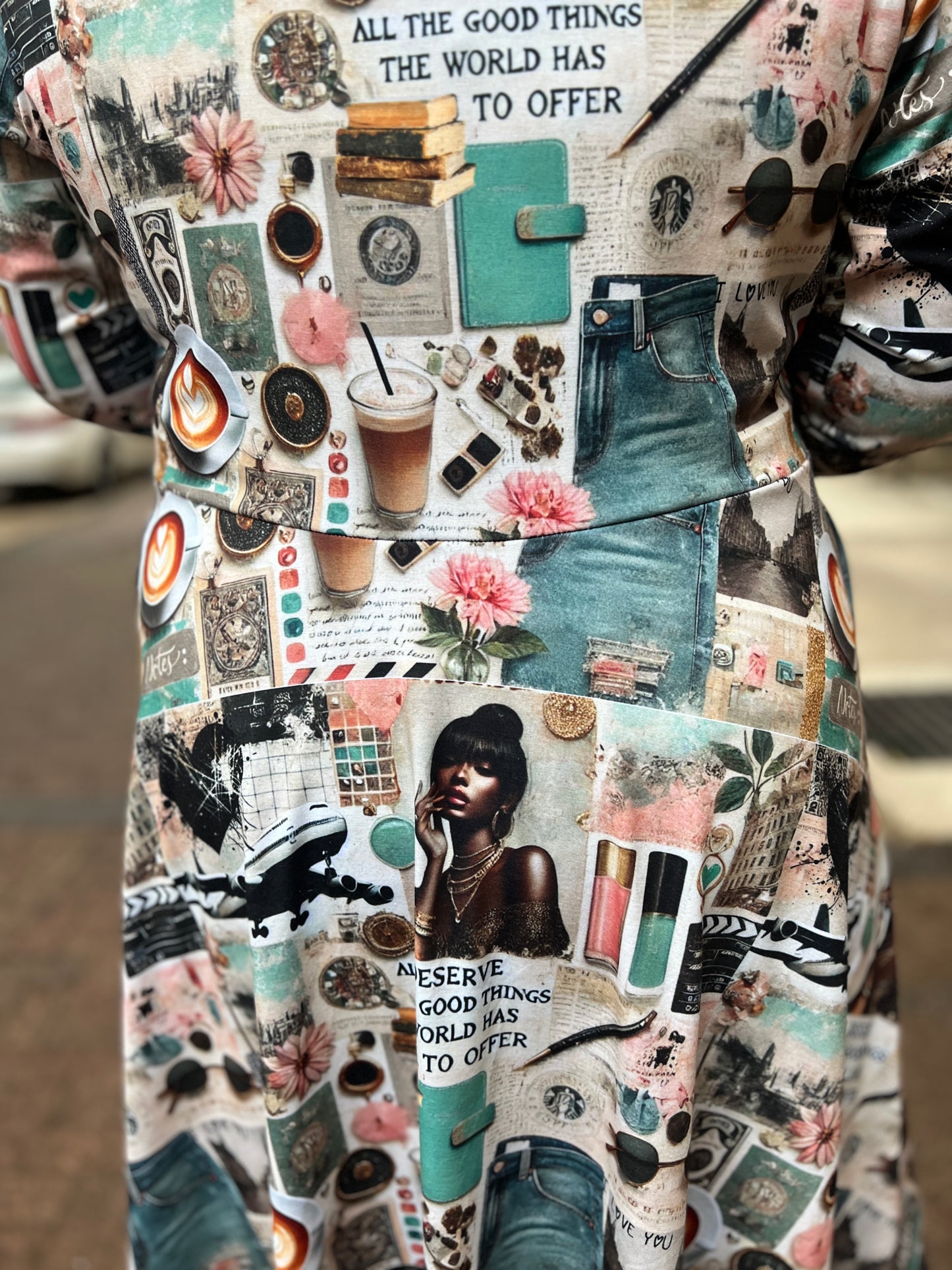 Journal Style Dress: I Deserve All The Good Things The World Has To Offer