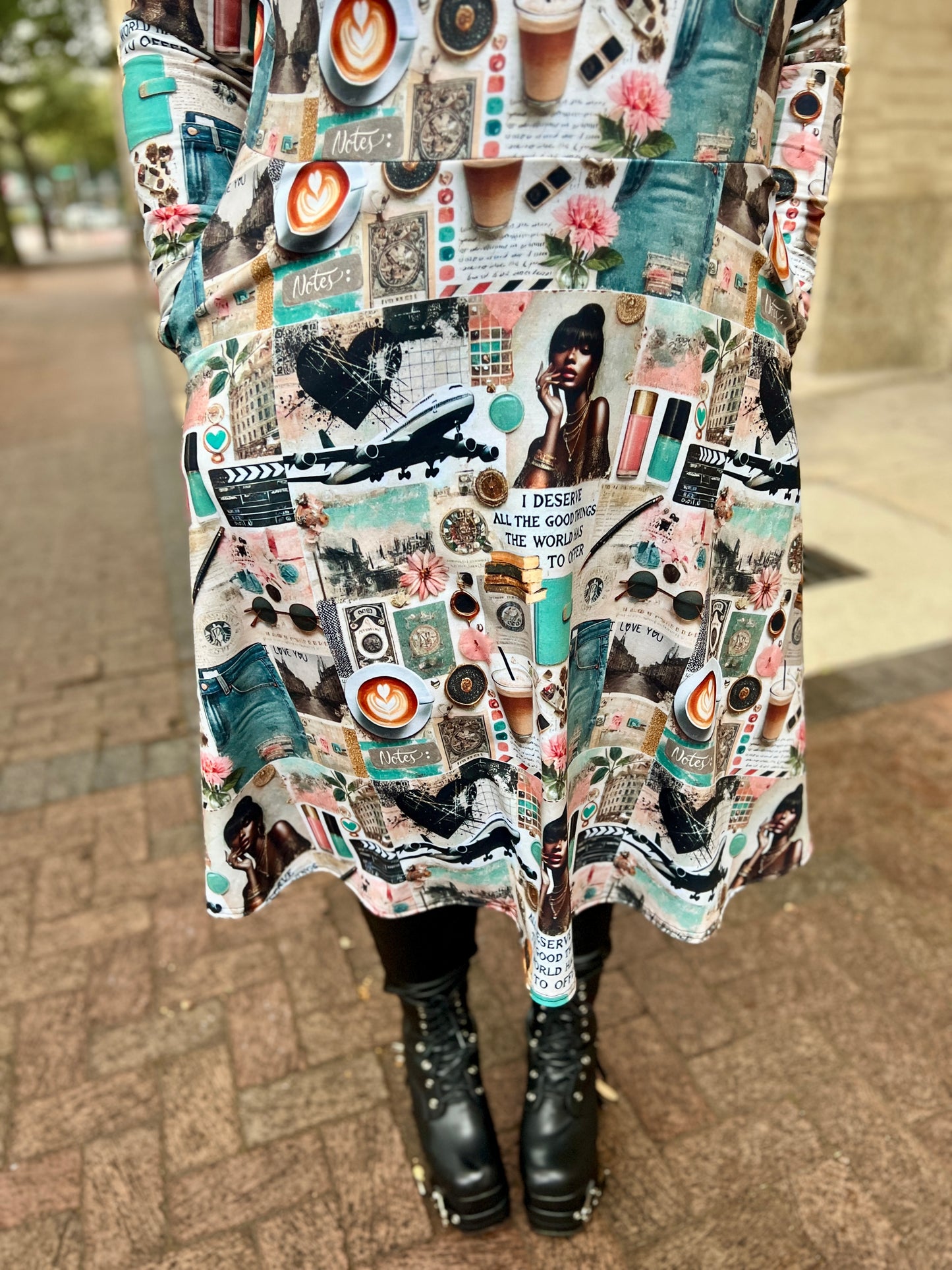 Journal Style Dress: I Deserve All The Good Things The World Has To Offer