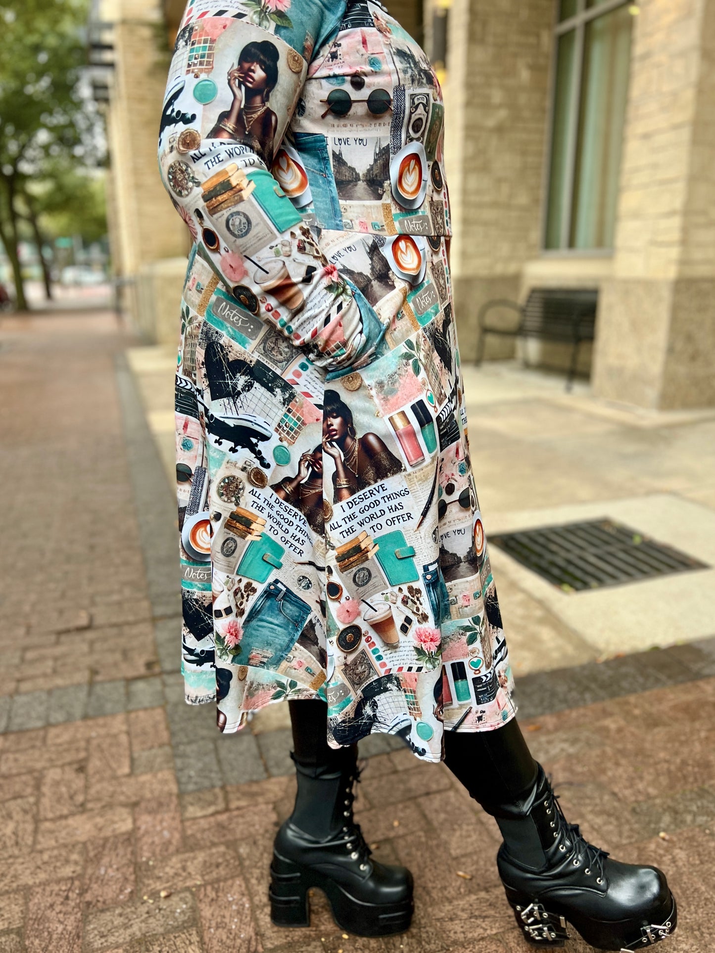 Journal Style Dress: I Deserve All The Good Things The World Has To Offer