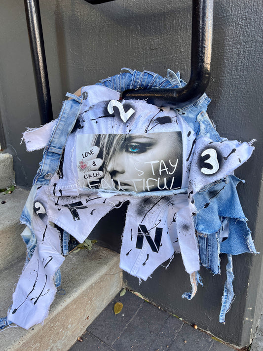 She Stay Beautiful Unique Ugly Denim Bag