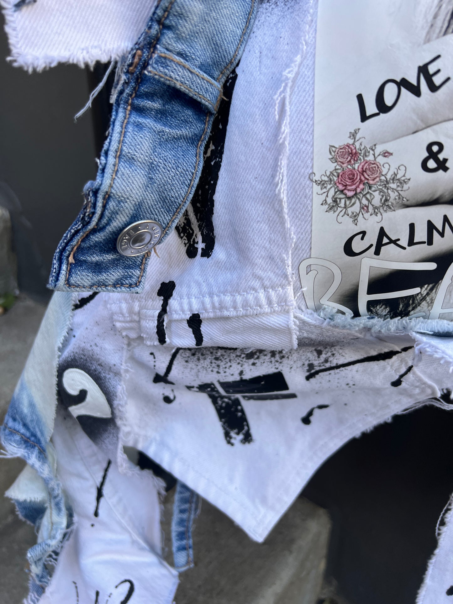 She Stay Beautiful Unique Ugly Denim Bag