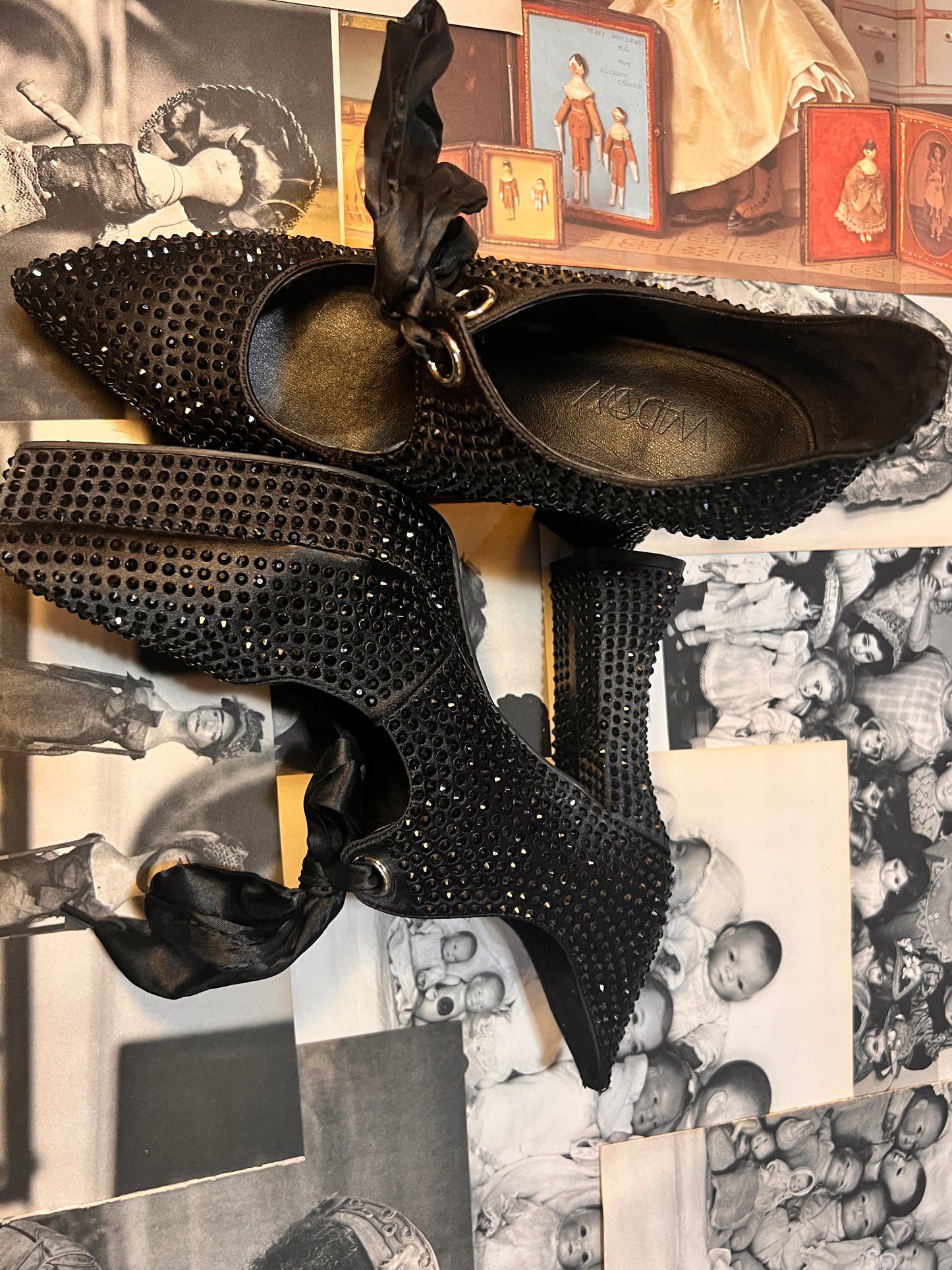 Pre-Loved Black Faux Cinderella Black Grunge Shoes
