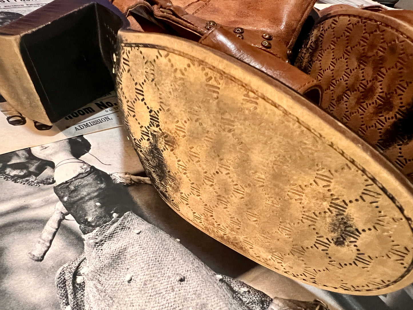 Pre-Loved Funky Foxy Brown Half Bootie