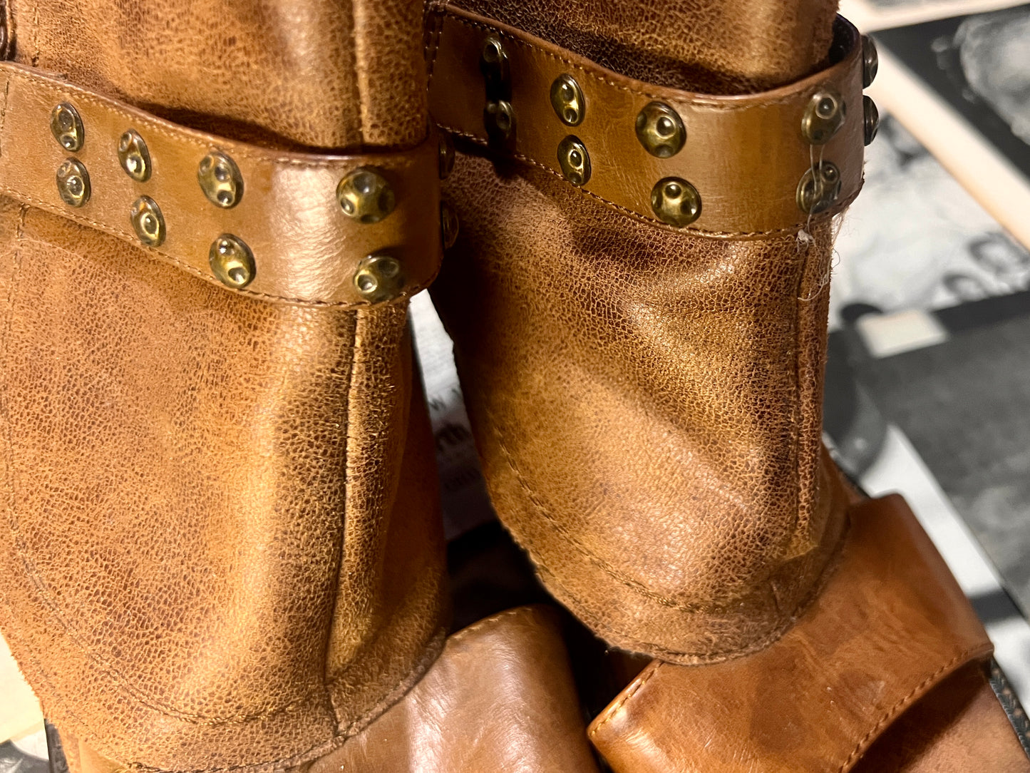 Pre-Loved Funky Foxy Brown Half Bootie