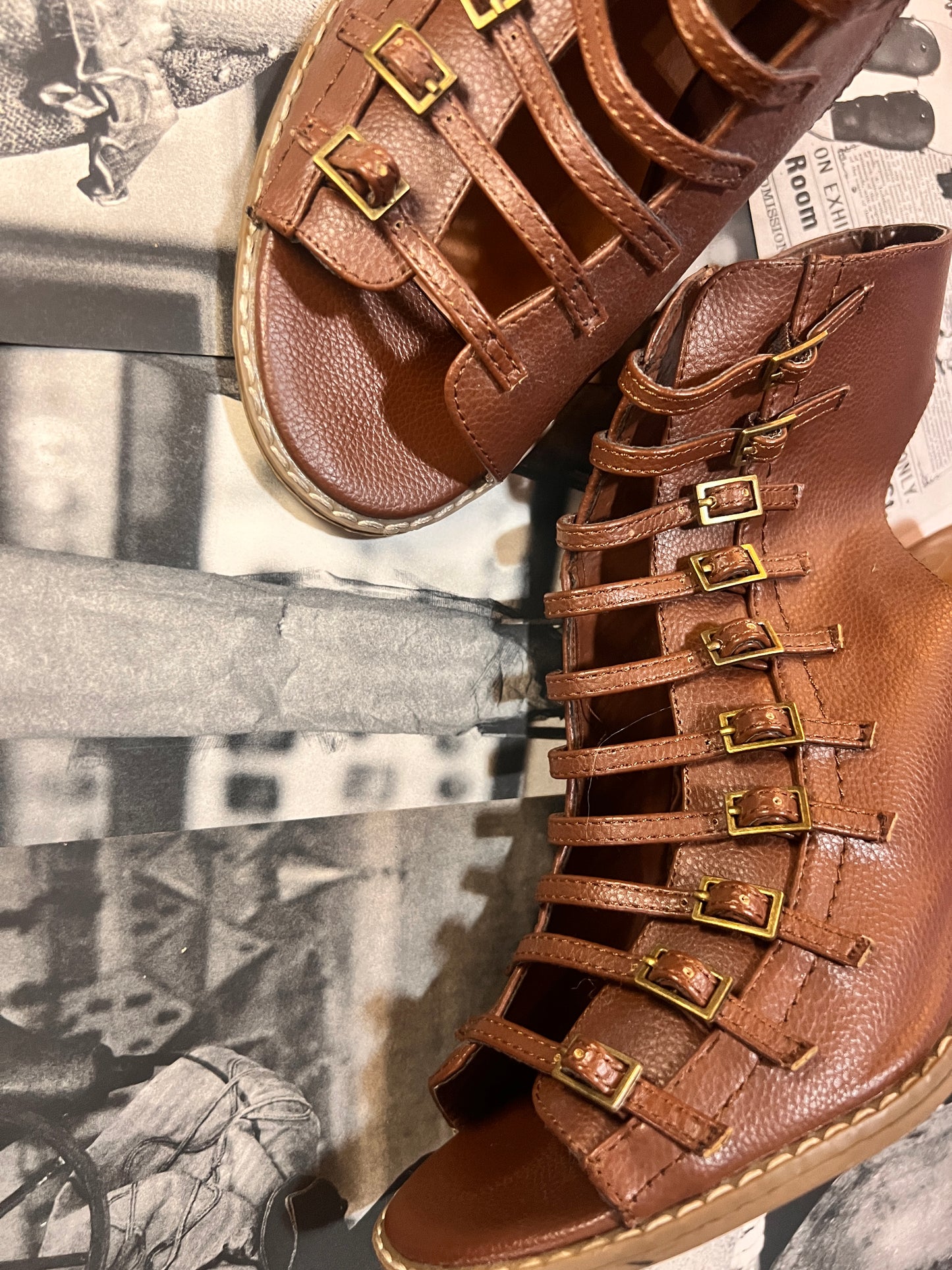 Pre-Loved Miss Prissy Open Toe Bootie