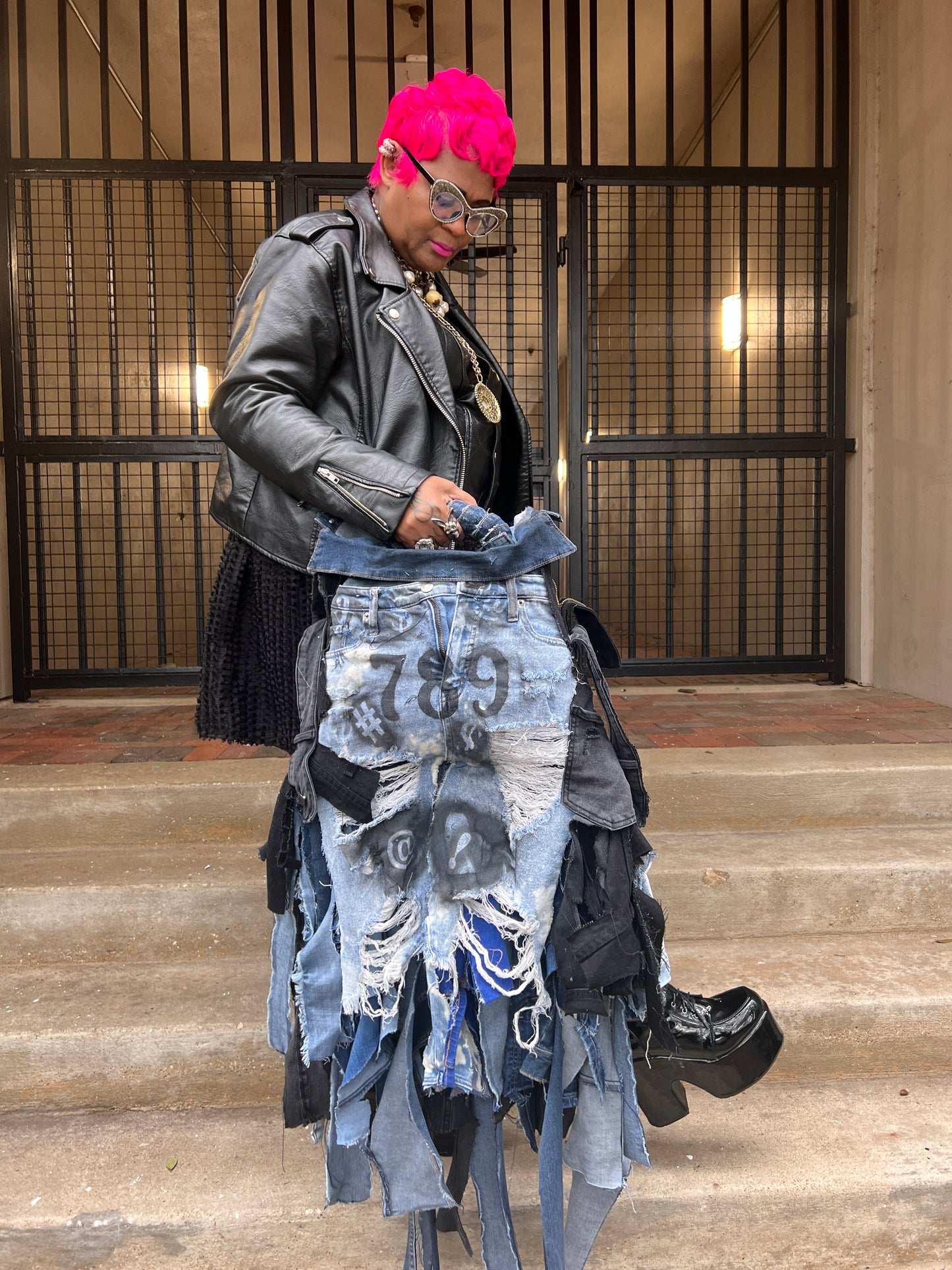 Make A Statement Ugly Denim Bag