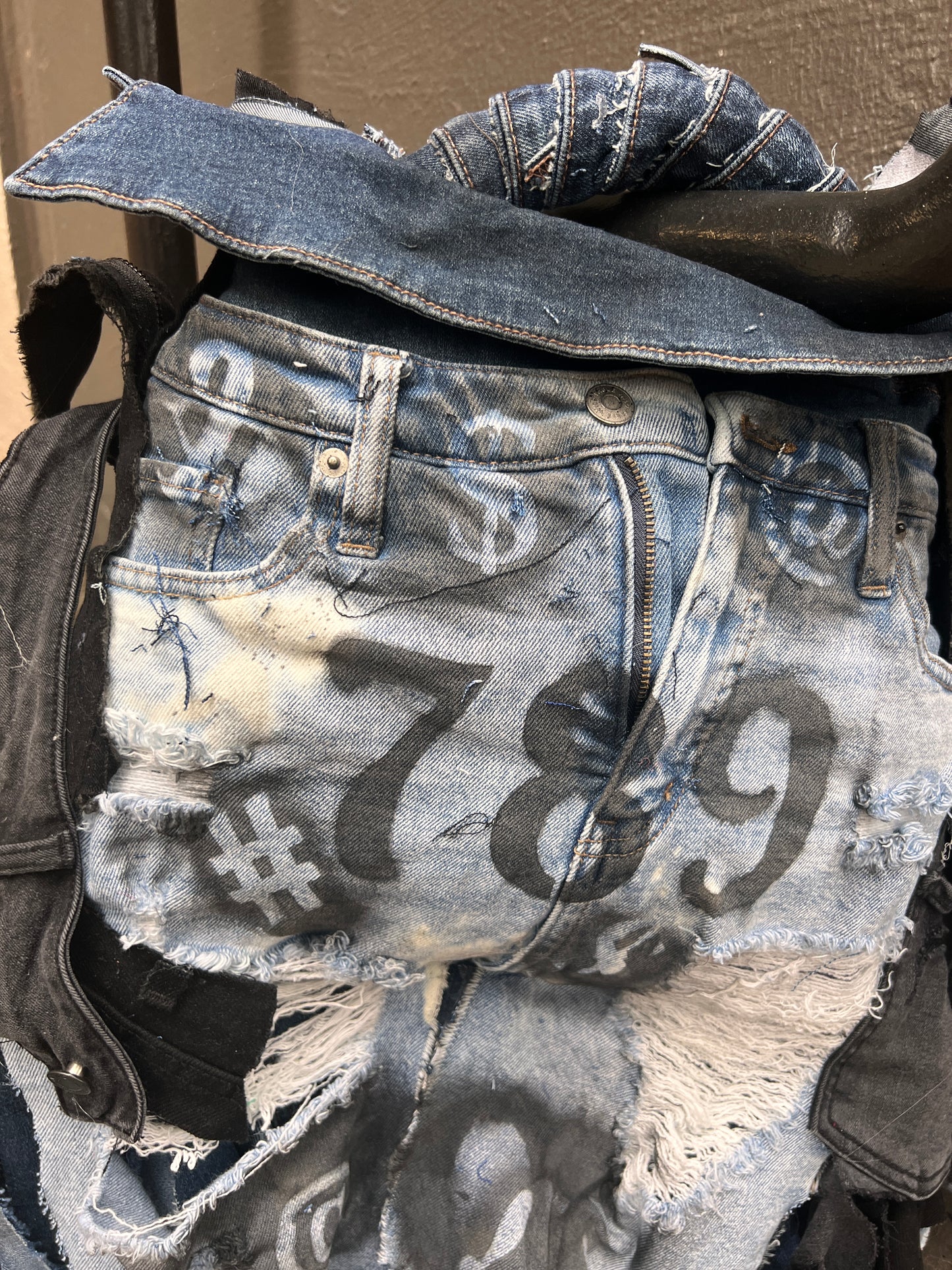 Make A Statement Ugly Denim Bag